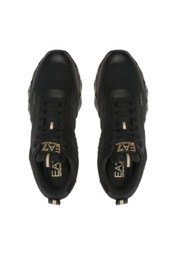 EA7 Emporio Armani Сникърси X8X154 XK357 M701 Triple Black+Gold - Mera.bg