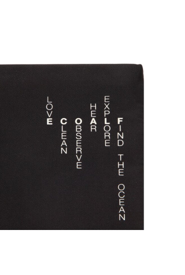 Ecoalf Дамска чанта Lupitaalf Clutch W/Message BACLLUPIT0923WW22 Black 319 - Mera.bg