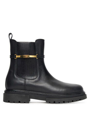 Elisabetta Franchi Боти Chelsea Bot F4A5-E0441-1251 D Черен - Mera.bg