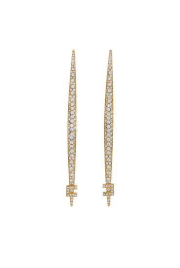 Elisabetta Franchi Обици OR-31A-56E2-V300 Златист - Mera.bg