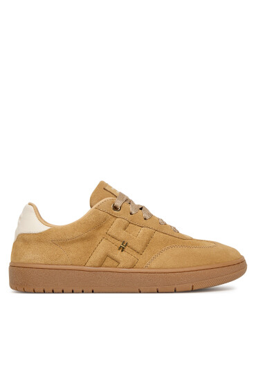 Elisabetta Franchi Сникърси Low Cut Lace Up F4A9-E0340-0071 D Бежов - Mera.bg