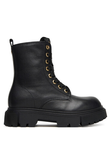 Elisabetta Franchi Туристически oбувки Lace-Up Bootie F4A5-E0411-1251 S Черен - Mera.bg