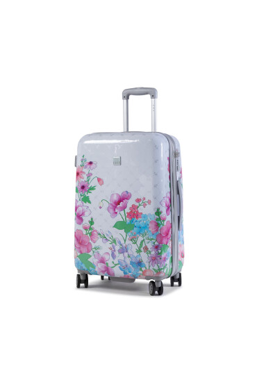 ELLE Среден куфар Flower Print EL38HA.60.01 White - Mera.bg