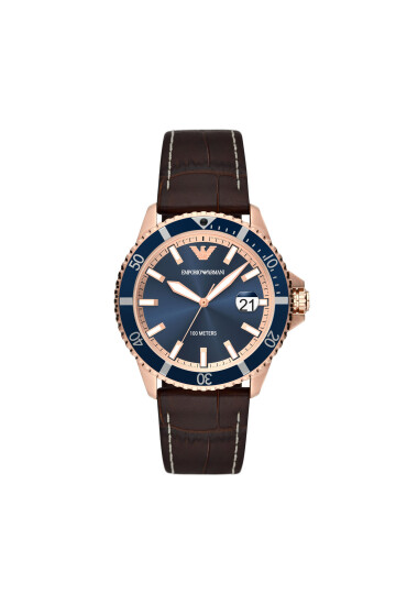 Emporio Armani Часовник Diver AR11556 Кафяв - Mera.bg