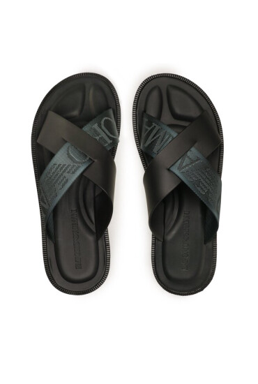 Emporio Armani Чехли X4P124 XN787 N975 Black/Green - Mera.bg