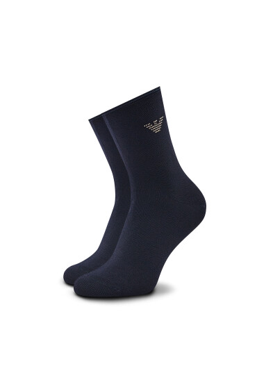 Emporio Armani Чорапи дълги дамски 292306 2F223 00135 Тъмносин - Mera.bg