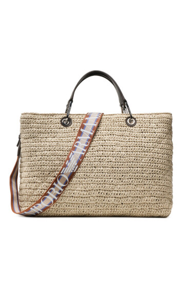 Emporio Armani Дамска чанта Y3D165 YVL8E 88097 Natural/Dark Brown - Mera.bg