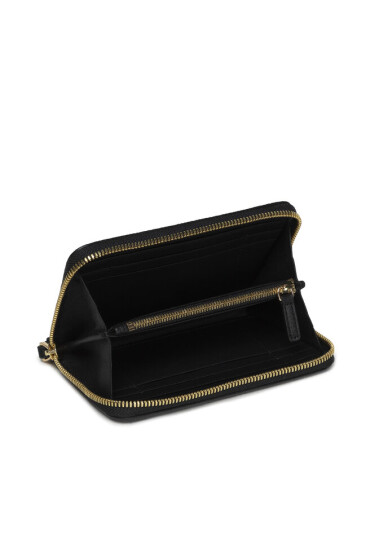 Emporio Armani Голям дамски портфейл Mini Zip Around St.Cervo Y3H246 YFW9B 80001 Black - Mera.bg