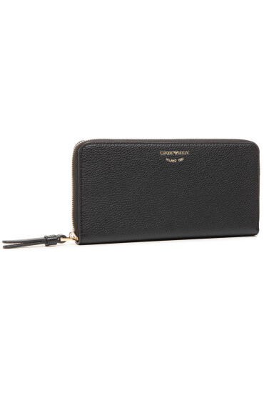 Emporio Armani Голям дамски портфейл Y3H168 YFW9B 80001 Черен - Mera.bg
