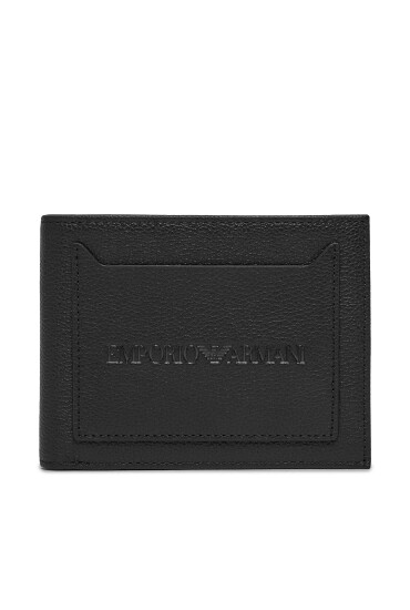 Emporio Armani Голям мъжки портфейл Y4R570 YQ13X 80648 Черен - Mera.bg