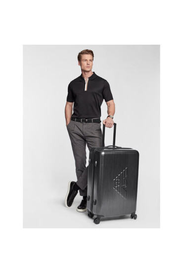 Emporio Armani Голям куфар Y4Q325 YME9J 80002 Черен - Mera.bg
