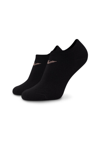 Emporio Armani Комплект 2 чифта къси чорапи дамски 292307 2F219 19721 Nero/Pizzo - Mera.bg
