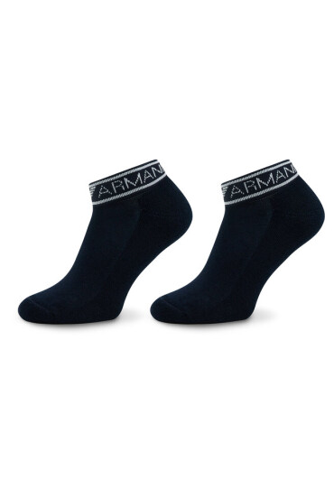Emporio Armani Комплект 2 чифта къси чорапи мъжки 292304 3R227 00135 Marine - Mera.bg