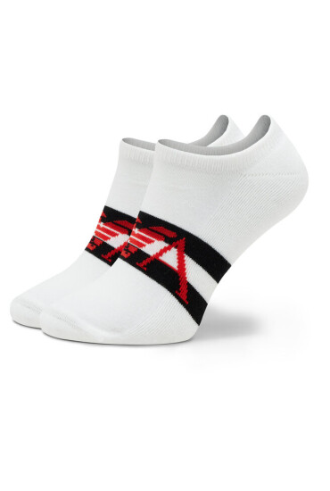 Emporio Armani Комплект 2 чифта терлик мъжки 306228 3R300 00911 Bianco/Nero - Mera.bg