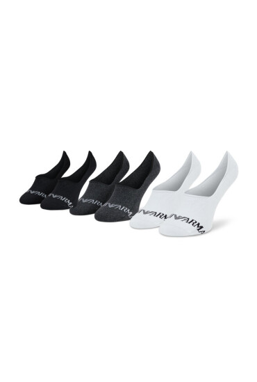 Emporio Armani Комплект 3 чифта терлик мъжки 306227 1A254 07121 Black/White - Mera.bg