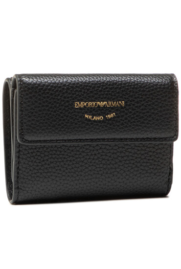 Emporio Armani Малък дамски портфейл Y3H215 YFW9B 80001 Черен - Mera.bg