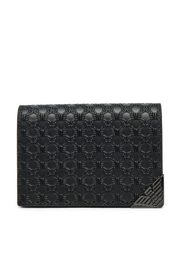 Emporio Armani Малък мъжки портфейл Y4R576 YQ82X 80001 Черен - Mera.bg
