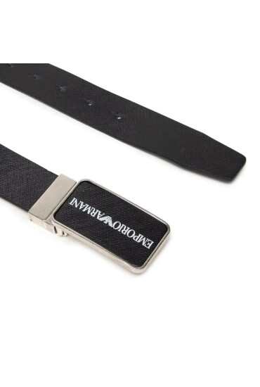 Emporio Armani Мъжки колан Y4S473 Y082G 88001 Black/Black - Mera.bg
