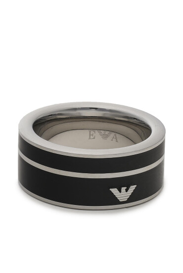 Emporio Armani Пръстен EGS2032040 Черен - Mera.bg