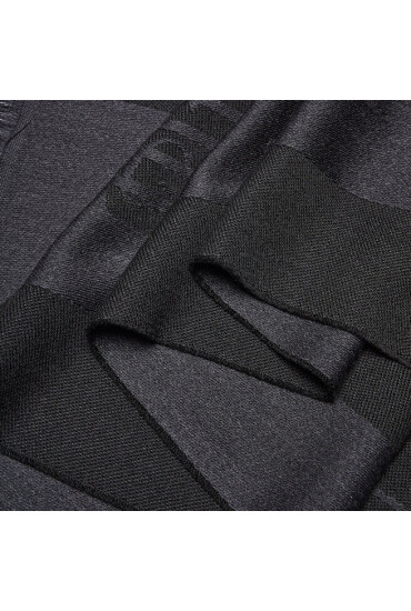 Emporio Armani Шал 625007 CC307 10220 Black/Dark Grey - Mera.bg