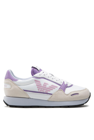 Emporio Armani Сникърси X3X058 XN313 S122 Op.Whi/Lilla/Grigio - Mera.bg