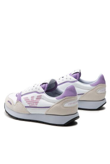 Emporio Armani Сникърси X3X058 XN313 S122 Op.Whi/Lilla/Grigio - Mera.bg