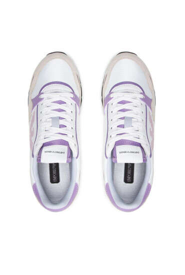 Emporio Armani Сникърси X3X058 XN313 S122 Op.Whi/Lilla/Grigio - Mera.bg