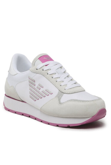 Emporio Armani Сникърси X3X179 XN823 S774 White/Pink/Lt.Silver - Mera.bg