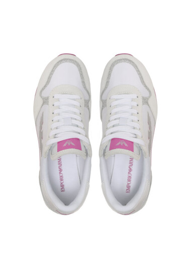Emporio Armani Сникърси X3X179 XN823 S774 White/Pink/Lt.Silver - Mera.bg