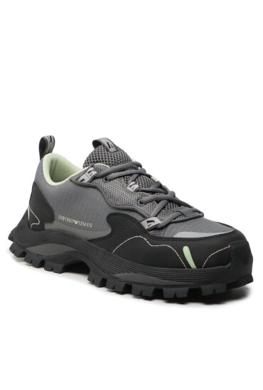 Emporio Armani Сникърси X4C637 XN168 S745 Grey/Grey/Black - Mera.bg