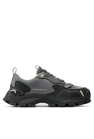 Emporio Armani Сникърси X4C637 XN168 S745 Grey/Grey/Black - Mera.bg