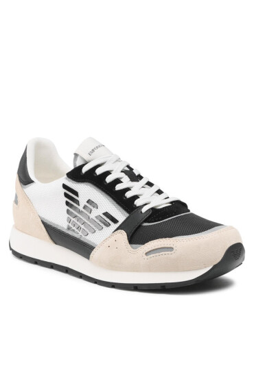 Emporio Armani Сникърси X4X537 XM678 Q826 Beige/Black/Off Whit - Mera.bg