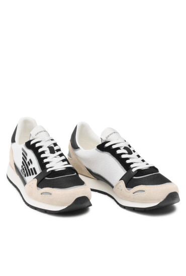 Emporio Armani Сникърси X4X537 XM678 Q826 Beige/Black/Off Whit - Mera.bg