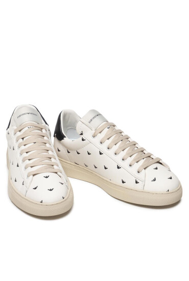 Emporio Armani Сникърси X4X565 XM992 N481 Off White/Navy - Mera.bg