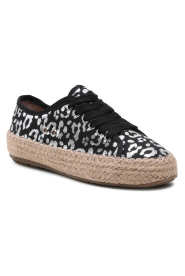 EMU Australia Еспадрили Agonis Teens T11411 Black/Silver Leopard - Mera.bg