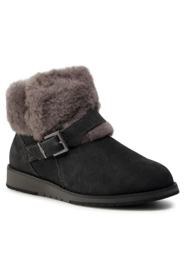 EMU Australia Обувки Oxley Fur Cuff W11698 Dark Grey/Black - Mera.bg