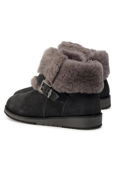 EMU Australia Обувки Oxley Fur Cuff W11698 Dark Grey/Black - Mera.bg