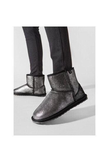 EMU Australia Апрески Wallaby Mini Metallic Teens T12358 Черен - Mera.bg