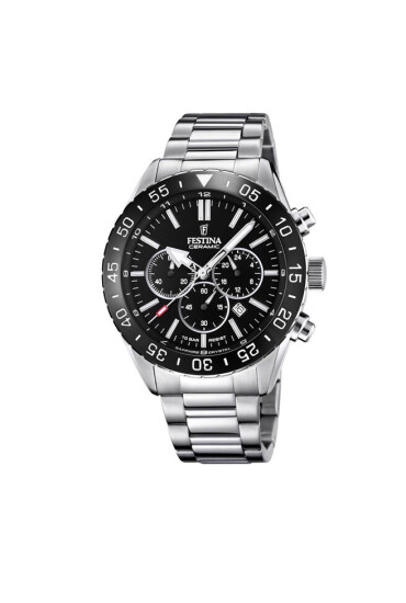 Festina Часовник Cermaic Chrono F20575/3 Сребрист - Mera.bg