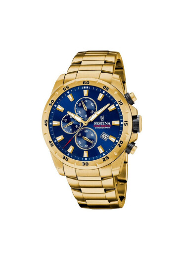 Festina Часовник Chrono Sport 20541/2 Gold/Navy - Mera.bg