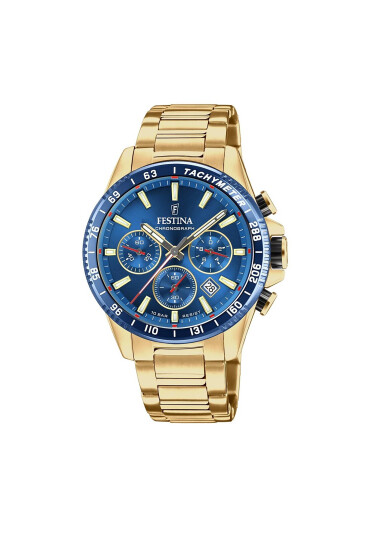 Festina Часовник Timeless Chronograph 20634/3 Златист - Mera.bg
