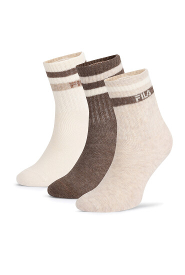 Fila Къси чорапи F8207-AW24 (3-pack) Екрю - Mera.bg