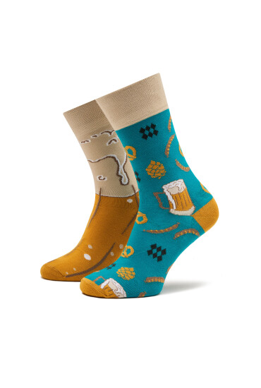 Funny Socks Дълги чорапи unisex Beer SM1/11 Цветен - Mera.bg