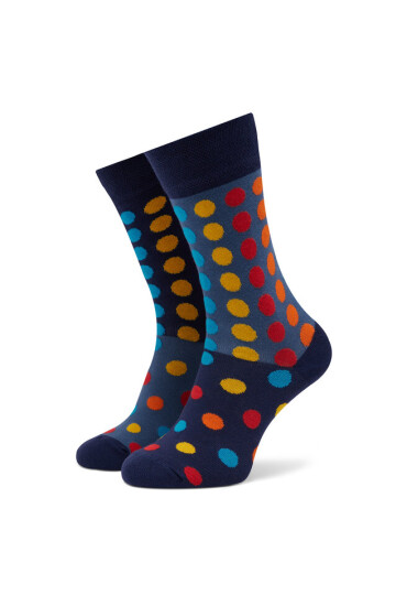 Funny Socks Дълги чорапи unisex Dots Multicolor SM1/17 Цветен - Mera.bg