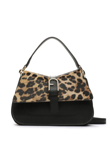 Furla Дамска чанта Flow WB01032-BX2274-2533S-1007 Toni Greige+Nero - Mera.bg