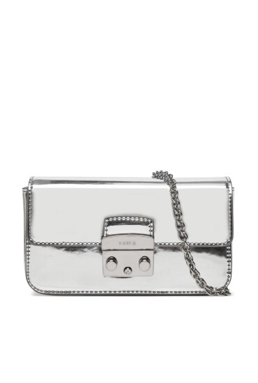 Furla Дамска чанта Metropolis Mini Crossbody WE00446-BX2052-Y3000-1057 Сребрист - Mera.bg