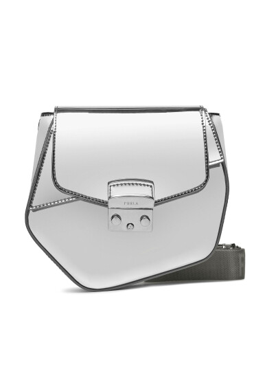 Furla Дамска чанта Metropolis Prisma Mini Crossbo WB01157-BX2571-2699S-1057 Сребрист - Mera.bg