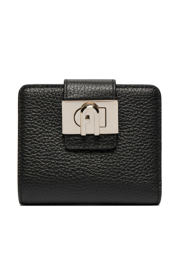Furla Малък дамски портфейл 1927 M Compact Wallet Bifold Soft WP00424-HSF000-O6000-1007 Черен - Mera.bg