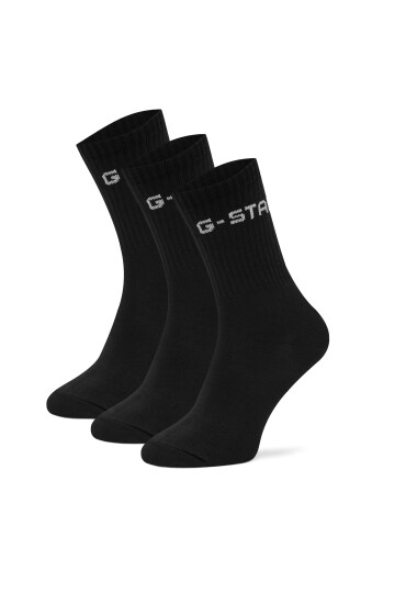 G-Star Raw Дълги чорапи AS_G_STAR_001W_SS25 (3-PACK) Черен - Mera.bg
