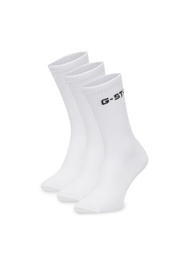 G-Star Raw Къси чорапи AS_G_STAR_001W_SS25 (3-PACK) Бял - Mera.bg